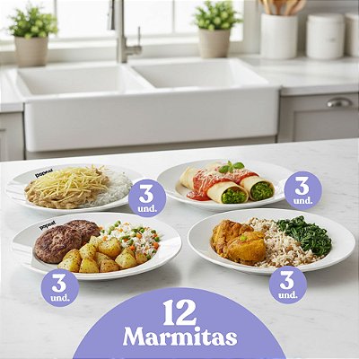 Kit do Mês: Dezembro | 12 Marmitas Saudáveis