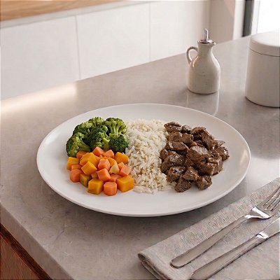 Baby Beef com Arroz Branco, Brócolis e Cenoura | 350g | HIPER : 1_un