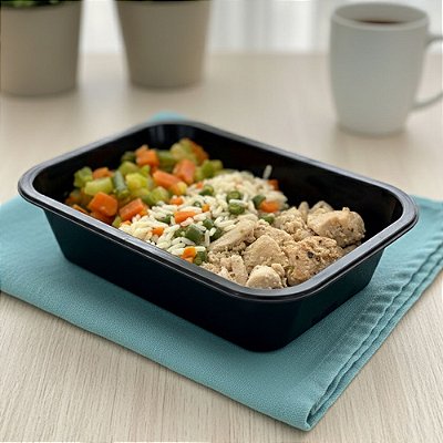 Frango Grelhado com Arroz à Grega e Mix de Legumes | 350g | PGH : 1_un