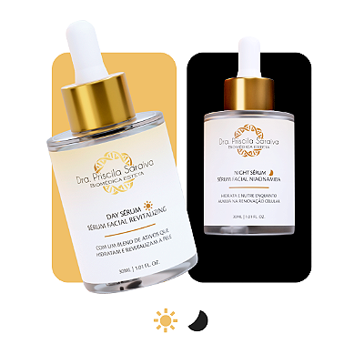 Kit Sérum Dia & Noite - Revitalização e Renovação Celular