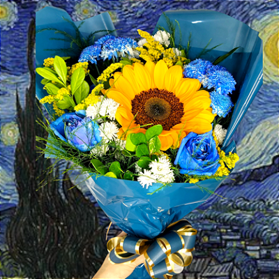 Arranjo buquê Van Gogh