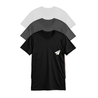 Kit com 3 camisetas Lisas Optimus Store