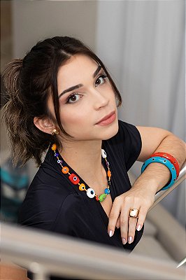 CORDÃO MURANO OLHO GREGO