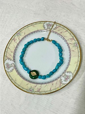CHOCKER HOWLITA COM PEDRA MALAQUITA