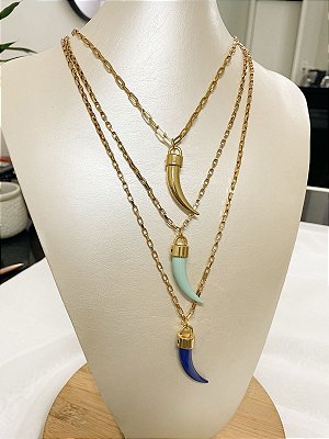 CORDÃO LONGO CARTIER C/ DENTE