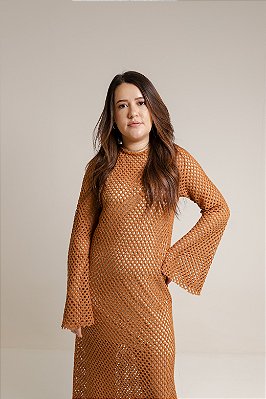 Vestido Topázio Marrom
