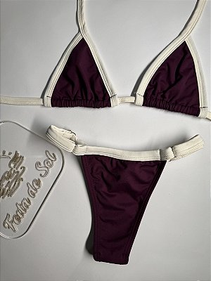 Conjunto Marquinha Bicolor Açaí