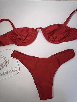 Conjunto Meia Taça Vermelho