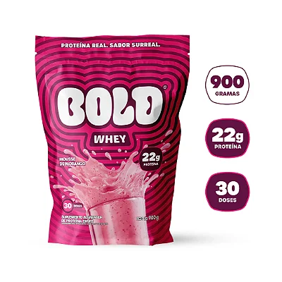 Bold Whey Mousse De Morango Refil 900g
