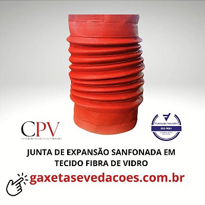 Junta de expansão Sanfona em tecido fibra de vidro