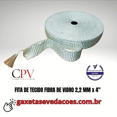 Fita de Tecido Fibra de Vidro largura 4" x 2,2 mm de espessura