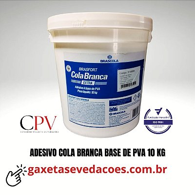 Cola Branca extra PVA  3110004 Brasfort de 10kg  Brascola