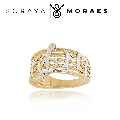 Anel Banhado no Ouro 18k - Música