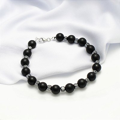 Pulseira Prata Bola Fosca