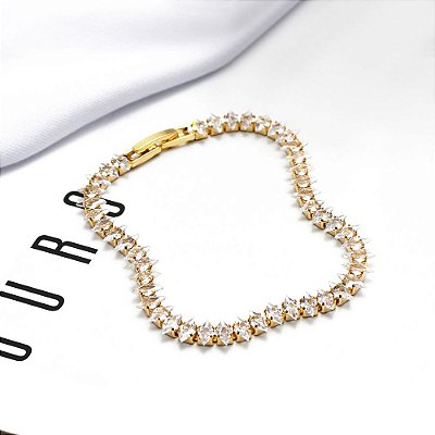 Pulseira Riviera Navetes - Ouro 18k