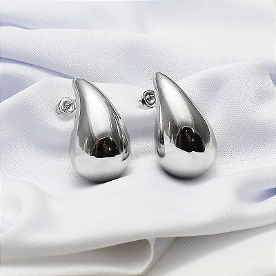 Brinco Gotas - Prata