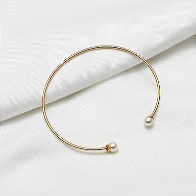 Bracelete Fio Pérola 5mm - Ouro 18k
