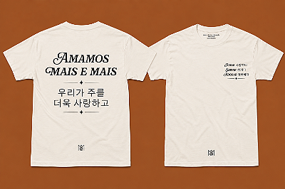 Camiseta Amamos Mais e Mais