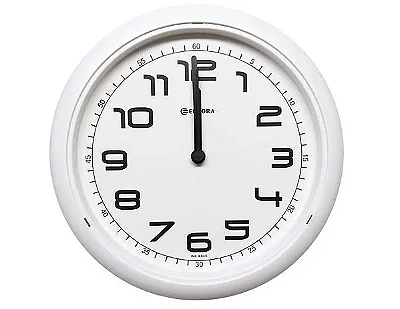 Relógio de Parede Eurora Redondo Branco