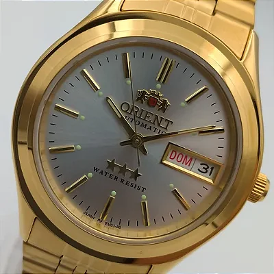 Relógio Orient Automático Dourado Clássico