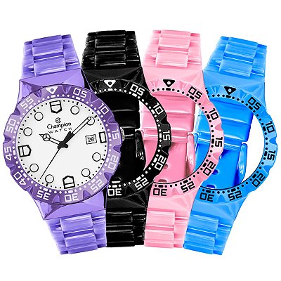 Kit Relógio Champion Troca Pulseiras CP31001M