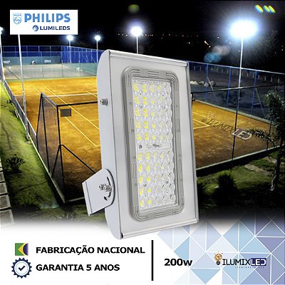 Refletor LED SMD 200w Modular | Bivolt | IP66 | 28.000 Lúmens | LED PHILIPS | LINHA PROFISSIONAL