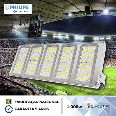 MODULAR LED STADIUM 1.000w Modular | Bivolt | IP66 | 160.000 Lúmens | LED PHILIPS | LINHA PROFISSIONAL