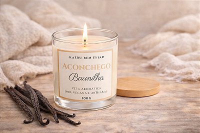 Vela Aromática "Aconchego" - Baunilha - 100g