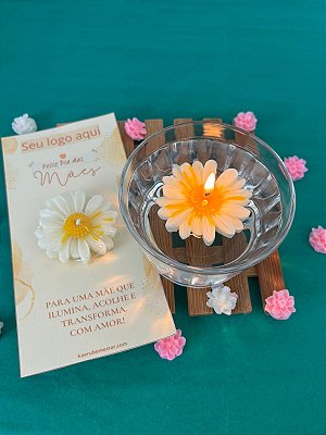 Lembrancinha de Dia das Mães – Vela Flutuante Flor