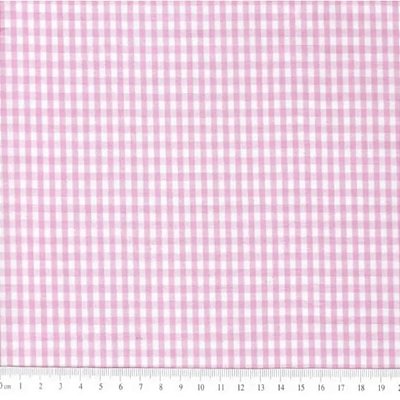 Xadrez Fio Tinto Rosa Bebê P (0,55cmx1,50mt)