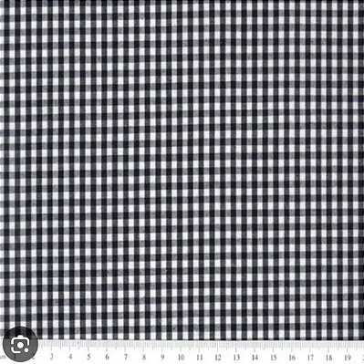 Xadrez Fio Tinto Preto P (0,55cmx1,50mt)