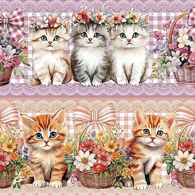 Barrado Gatinhos Encantados (0,55cmx1,50mt)