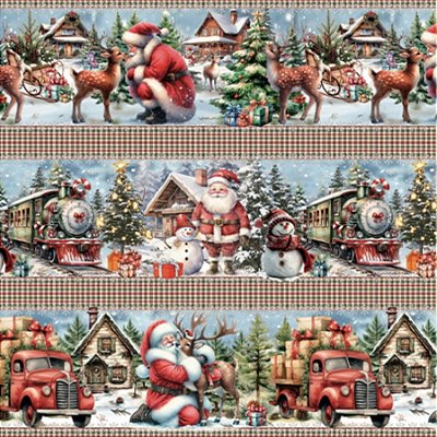 Barrado Cabana do Papai Noel (0,55cmx1,50mt)