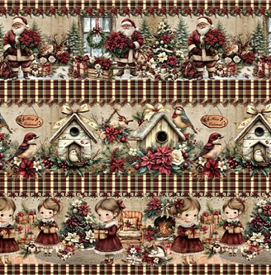 Barrado Natal Vintage (0,55cmx1,50mt)