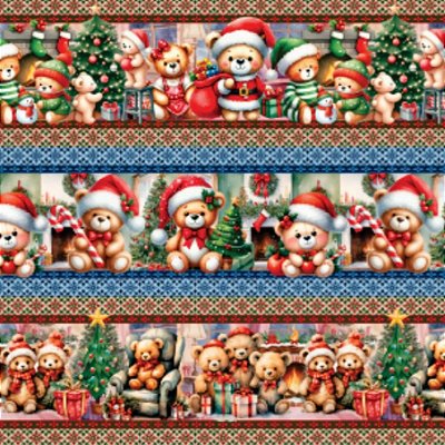 Barrado Natal dos Ursos (0,55cmx1,50mt)