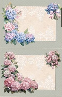 Painel Americanos Hortênsias (0,50cmx1,50mt)