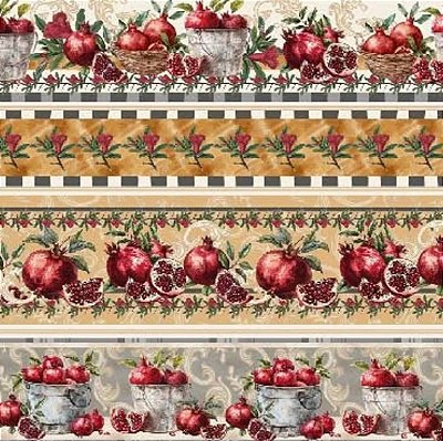 Tricoline Digital Barrado Romã (0,55cmx1,50mt)