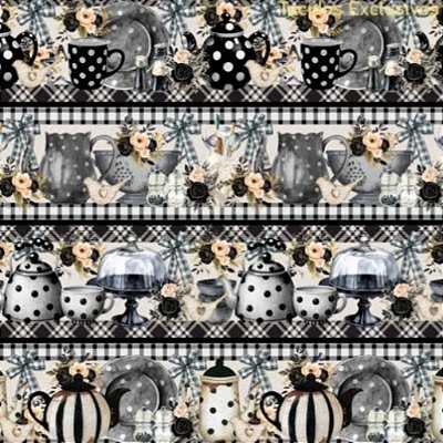 Tricoline Digital Barrado Black (0,55cmx1,50mt)