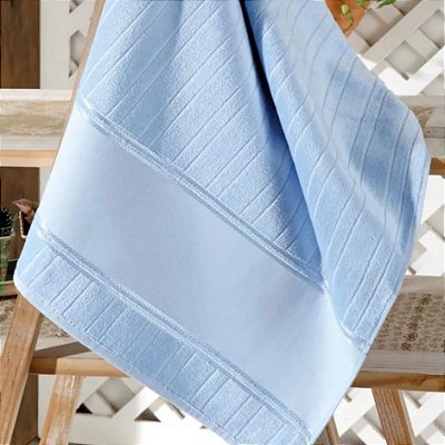 Toalha de Rosto Dolher Artesanalle Azul Bebê (50cmx80cm)