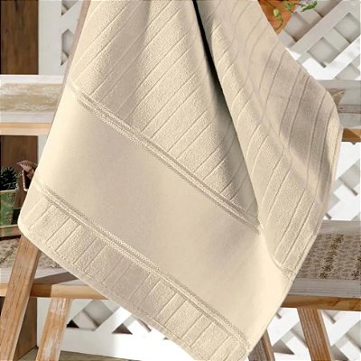 Toalha de Lavabo/Social Dolher Artesanalle Bege (30cmx45cm)