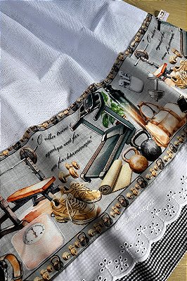 Panos de prato/copa - avulsos - Profissões (veterinário, advogado, professor, engenheiro e médico)