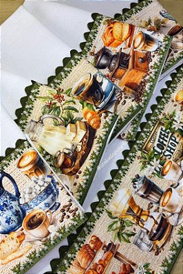 Dupla pano de prato/copa básicos - Coffee