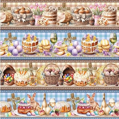 Tricoline Digital Barrado Colomba Pascoal (0,55cmx1,50mt)