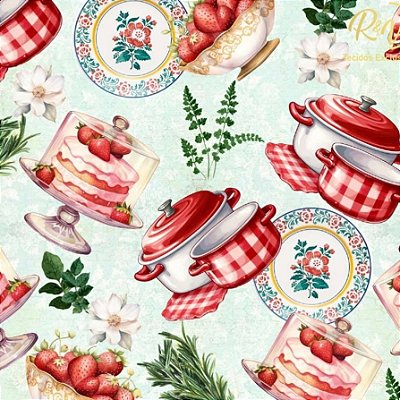 Tecido Tricoline Digital Corrido Sobremesas (0,55cmx1,50mt)