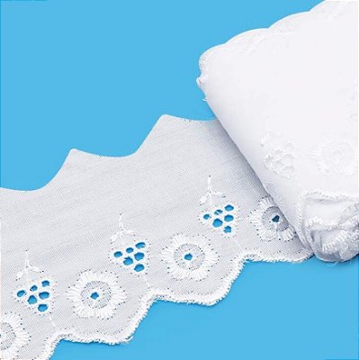 Bordado Inglês - BP006 - Cor 001 - com 13,7 metros