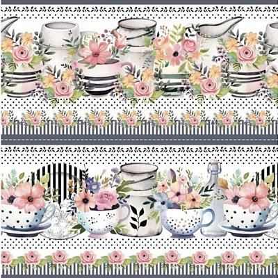 Tecido Tricoline Barrado Digital Delicatto (0,55cmx1,50mt)