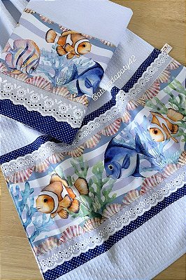 Dupla pano de prato/copa - Oceano