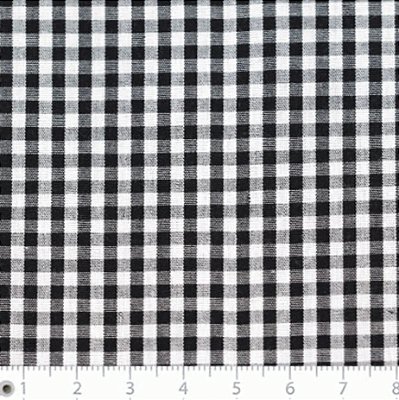 Tecido Tricoline Digital Xadrez Fio Tinto Preto M (0,55cmx1,50mt)