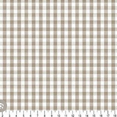 Tecido Tricoline Digital Xadrez Fio Tinto Bege M (0,55cmx1,50mt)