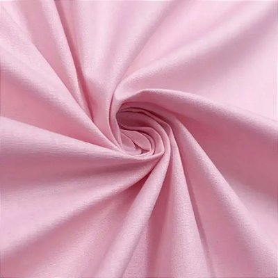 Tecido Tricoline Liso Rosa Bebê 100% algodão (0,55cmx1,50mt)